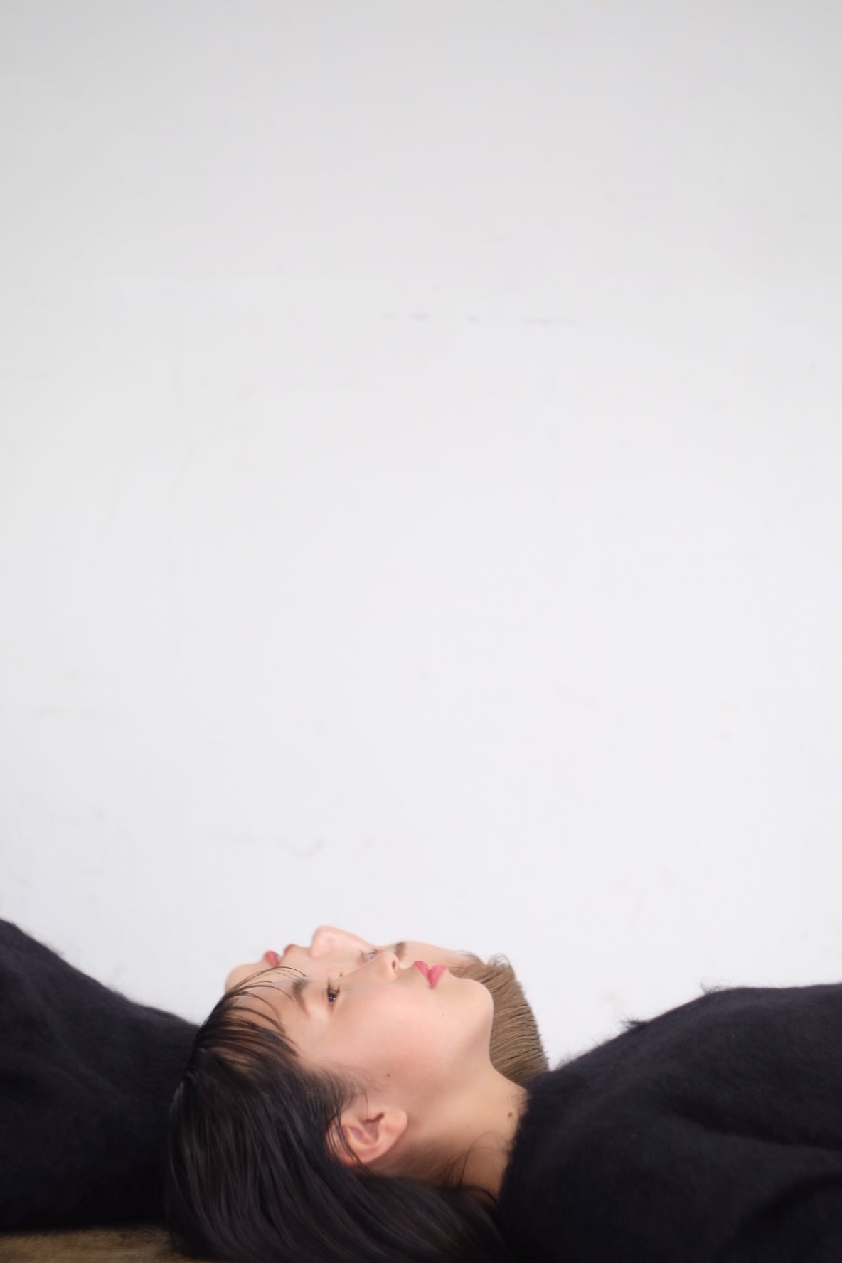 Shaggy mohair pullover knit