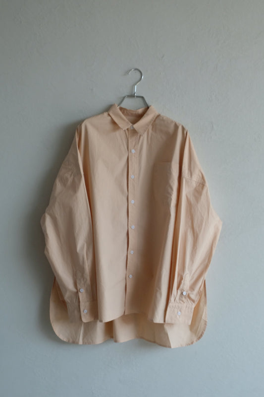 Box silhouette regularcollar shirt