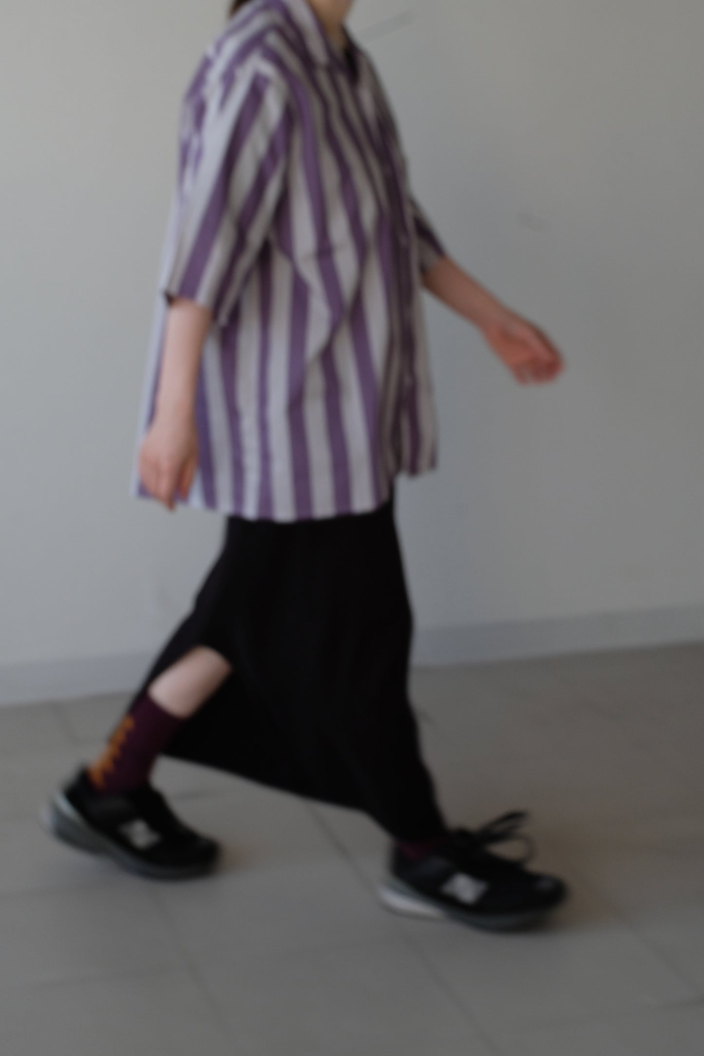 Opencollar stripe shirts