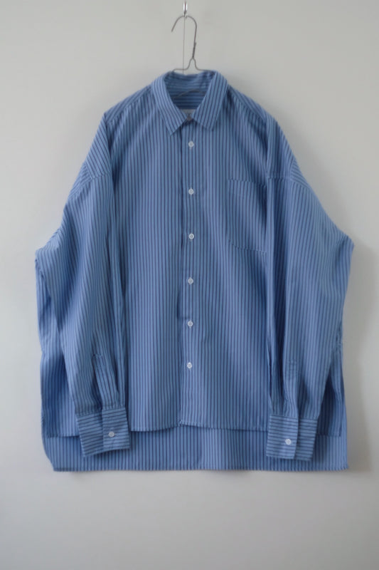 Regularcollar stripe shirt