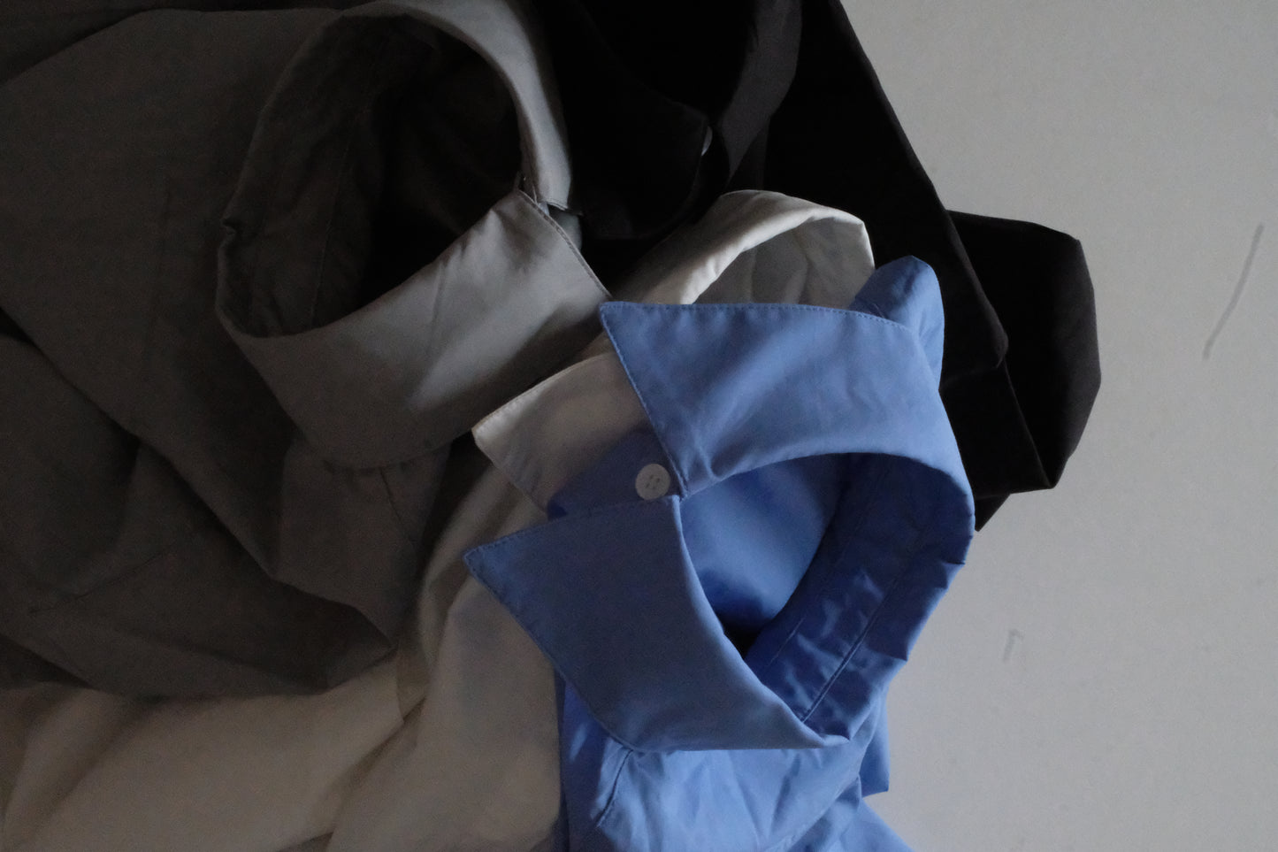 Bigcollar short sleeve shirt