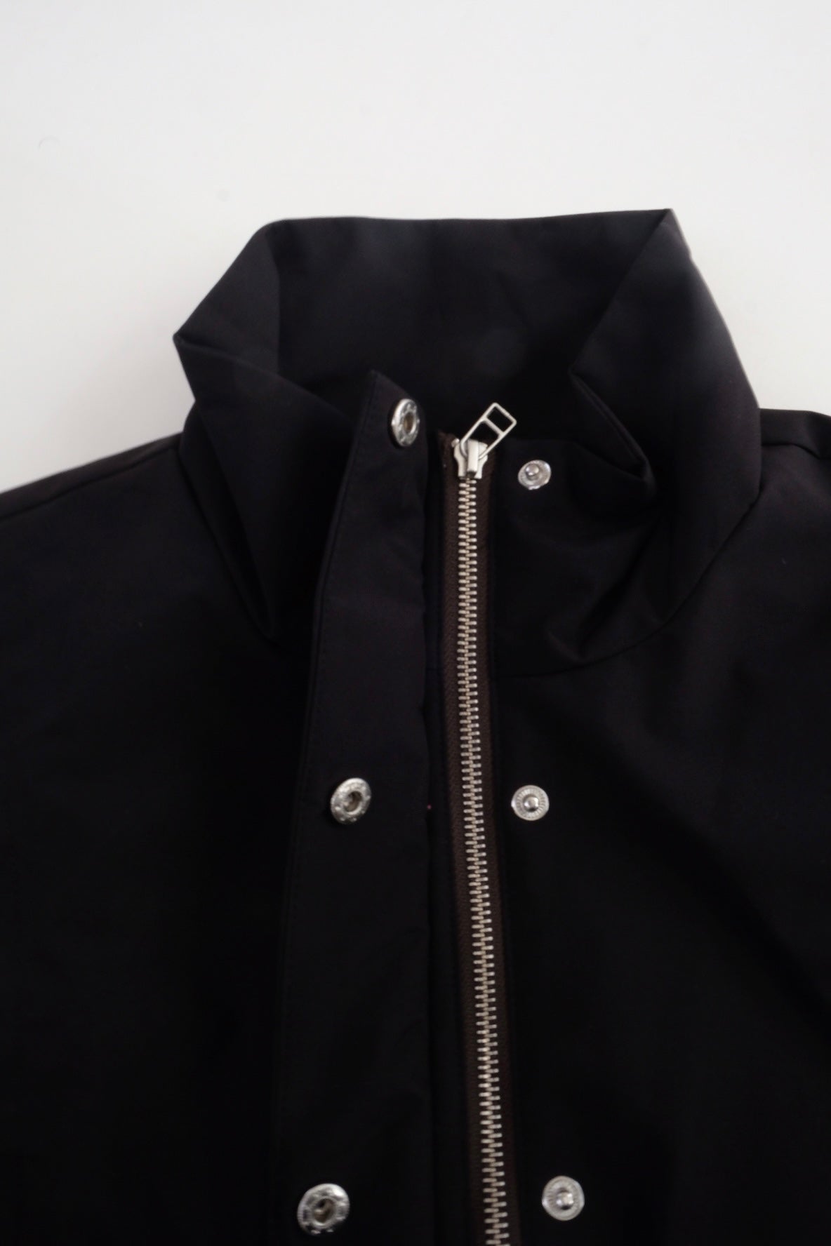 Draw cord high neck vest