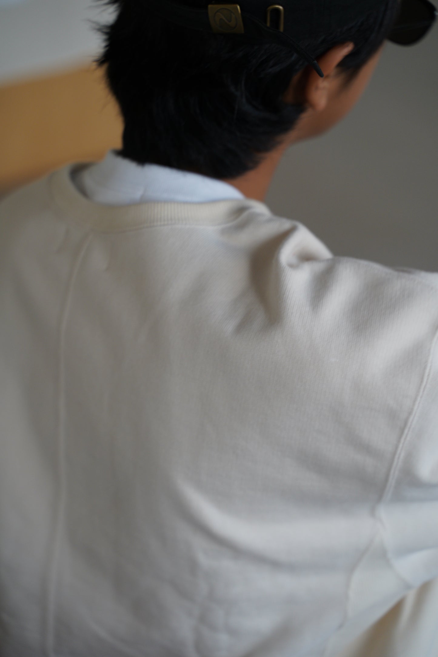 Short length pullover sweat
