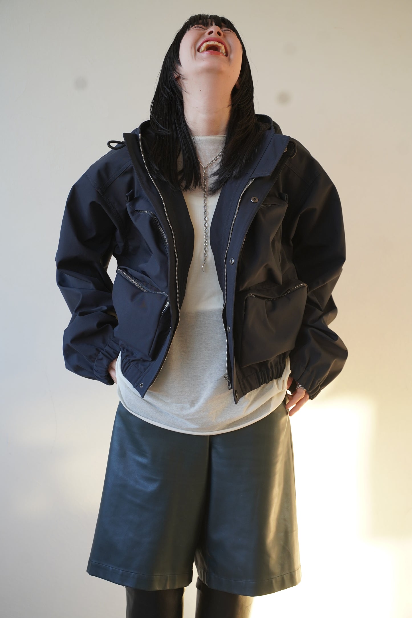 Cropped mountain parka