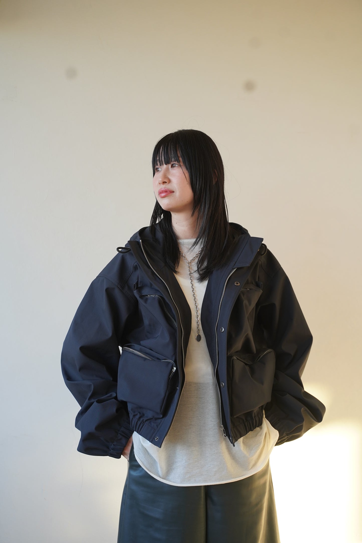 Cropped mountain parka