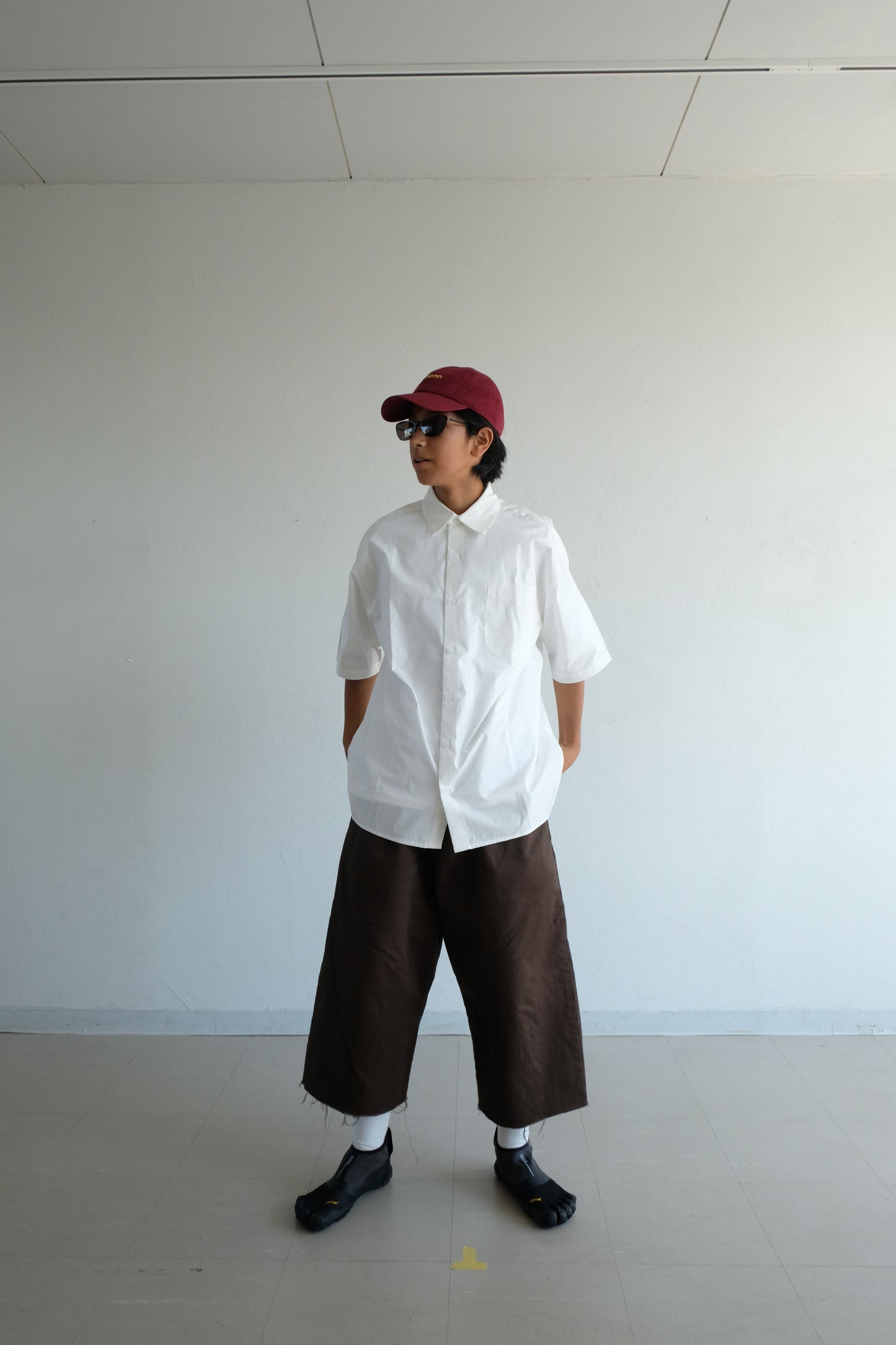 Bigcollar short sleeve shirt