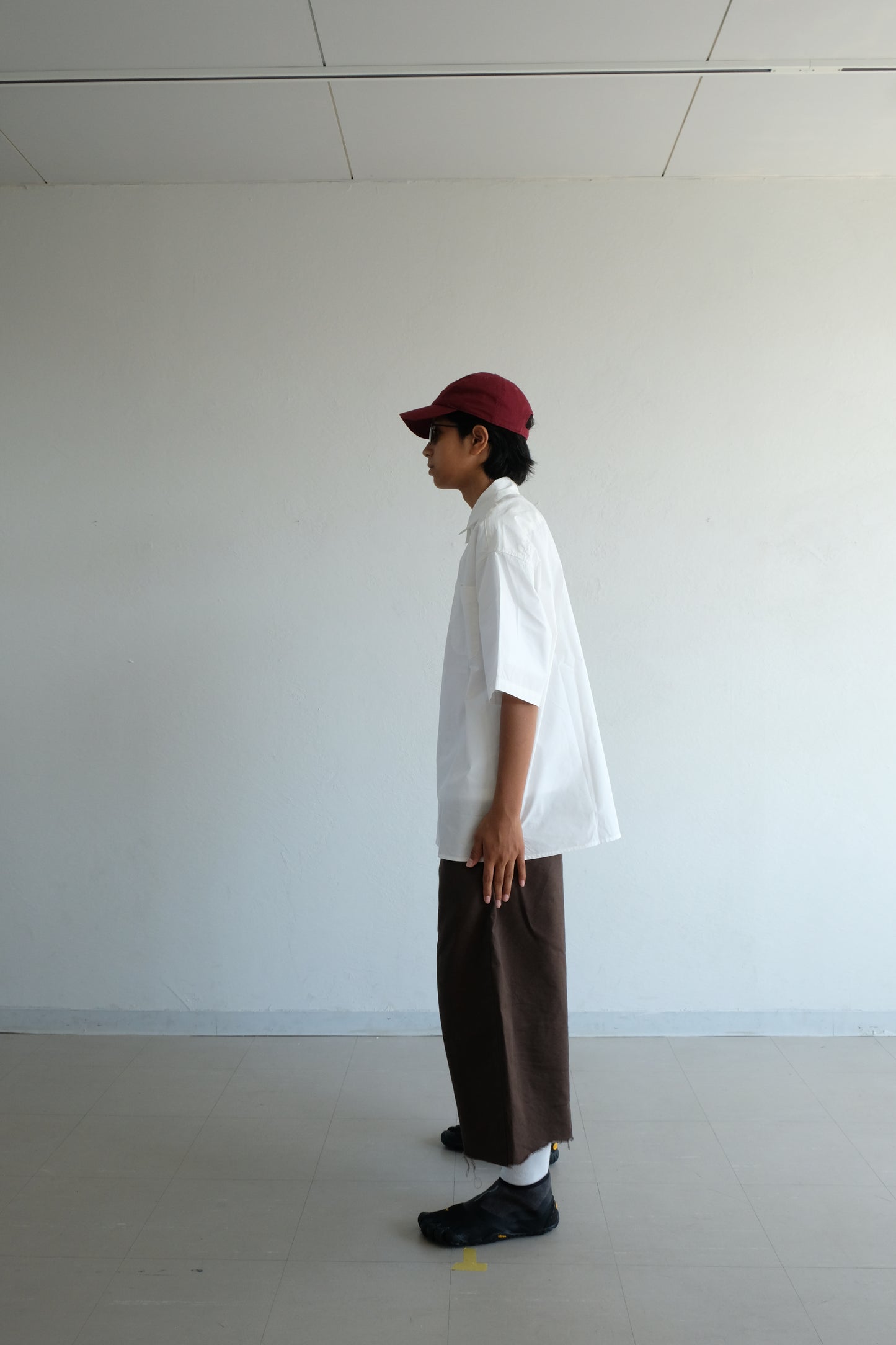 Bigcollar short sleeve shirt