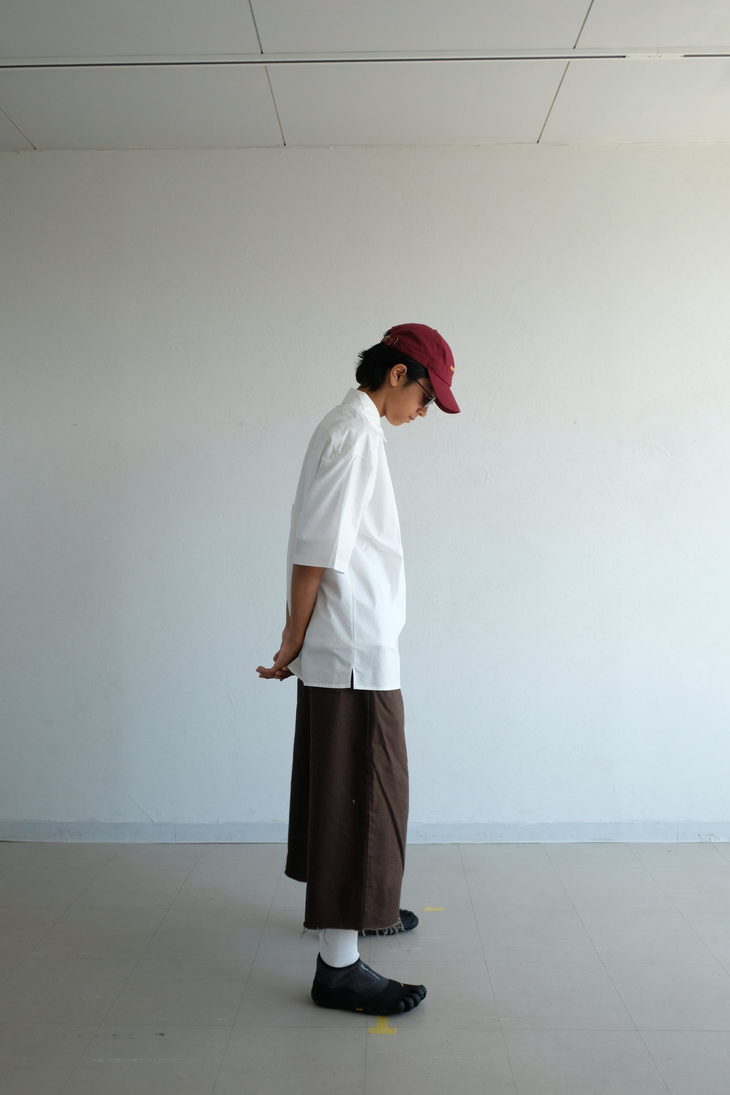 Bigcollar short sleeve shirt