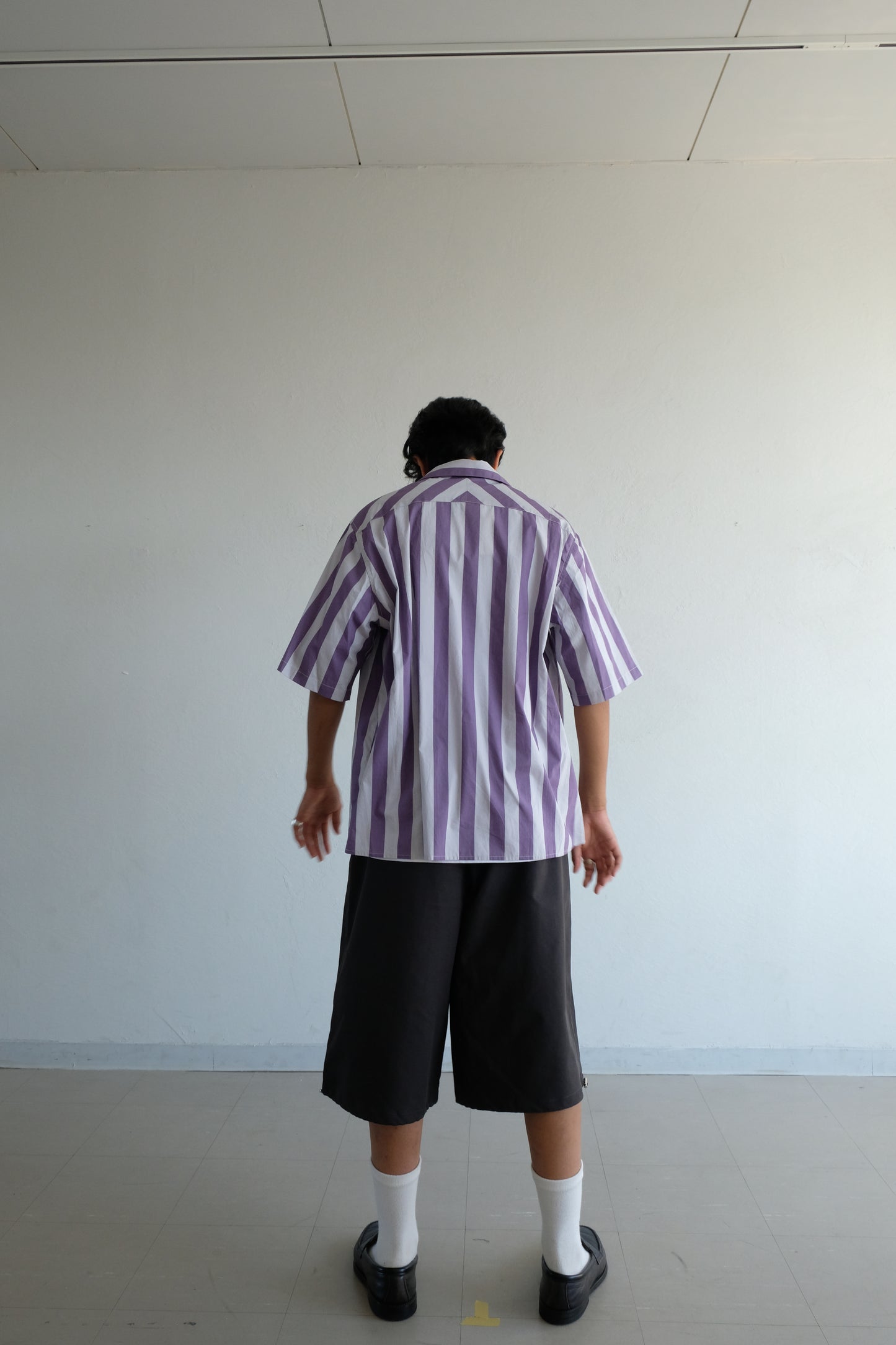 Opencollar stripe shirts