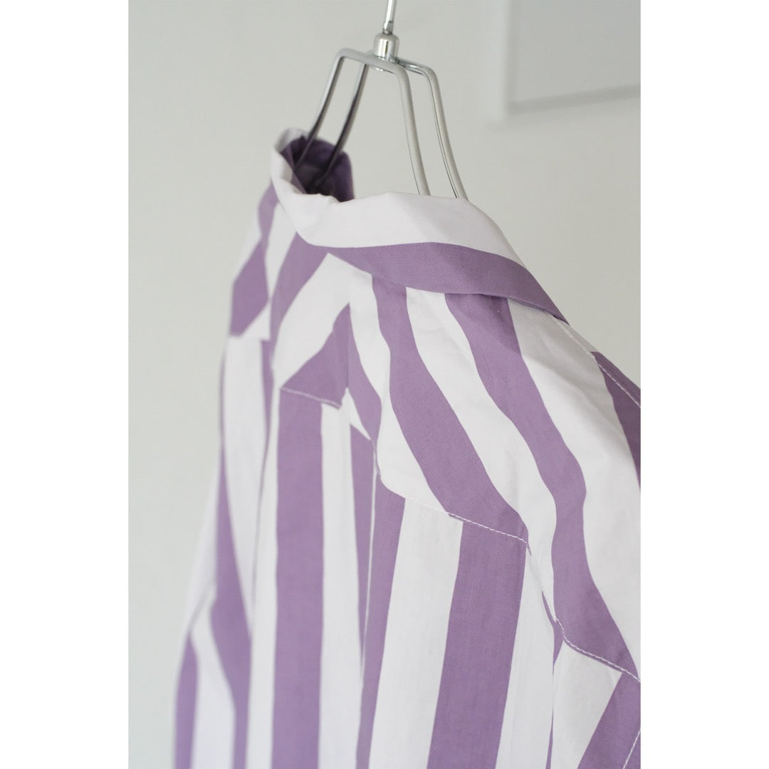 Opencollar stripe shirts