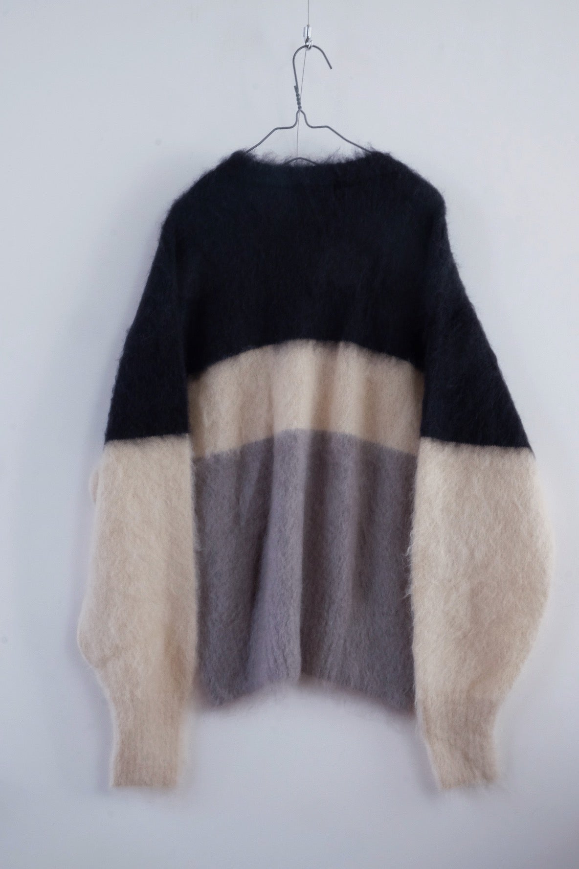 Shaggy mohair pullover knit