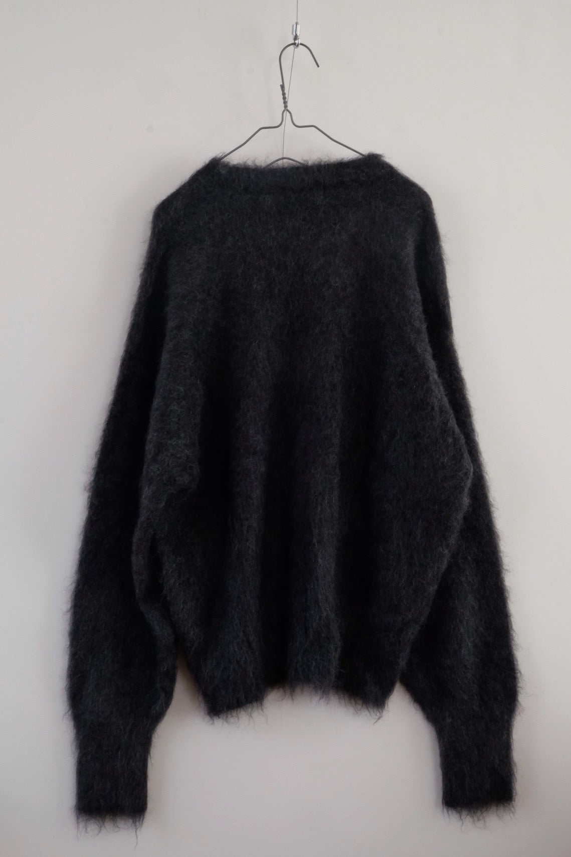 Shaggy mohair pullover knit