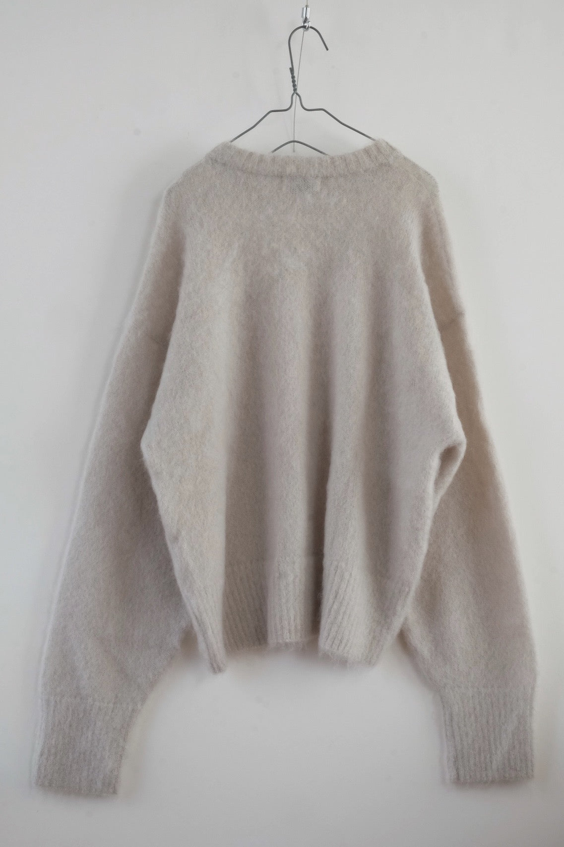 Shaggy mohair pullover knit