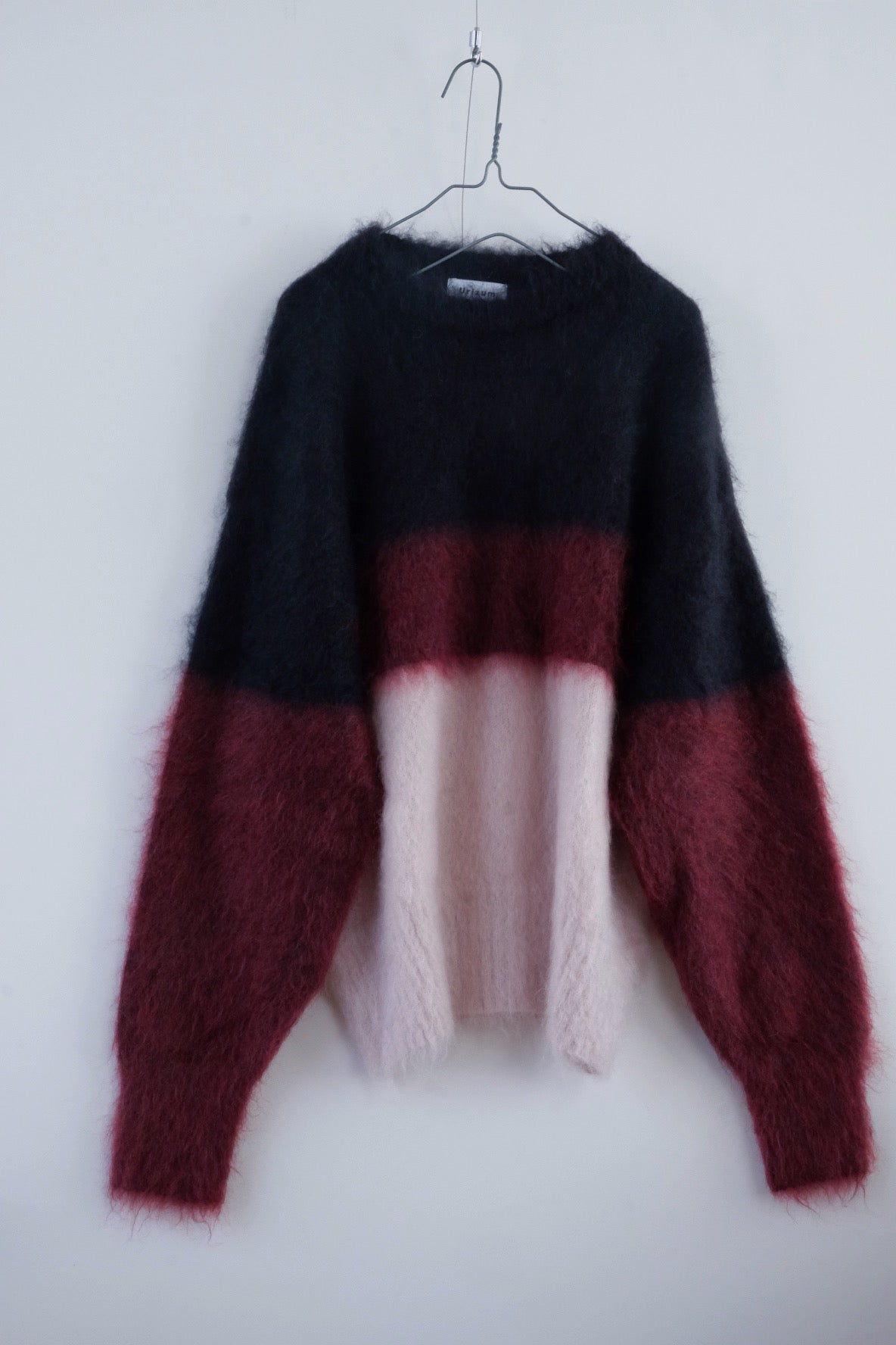 Shaggy mohair pullover knit