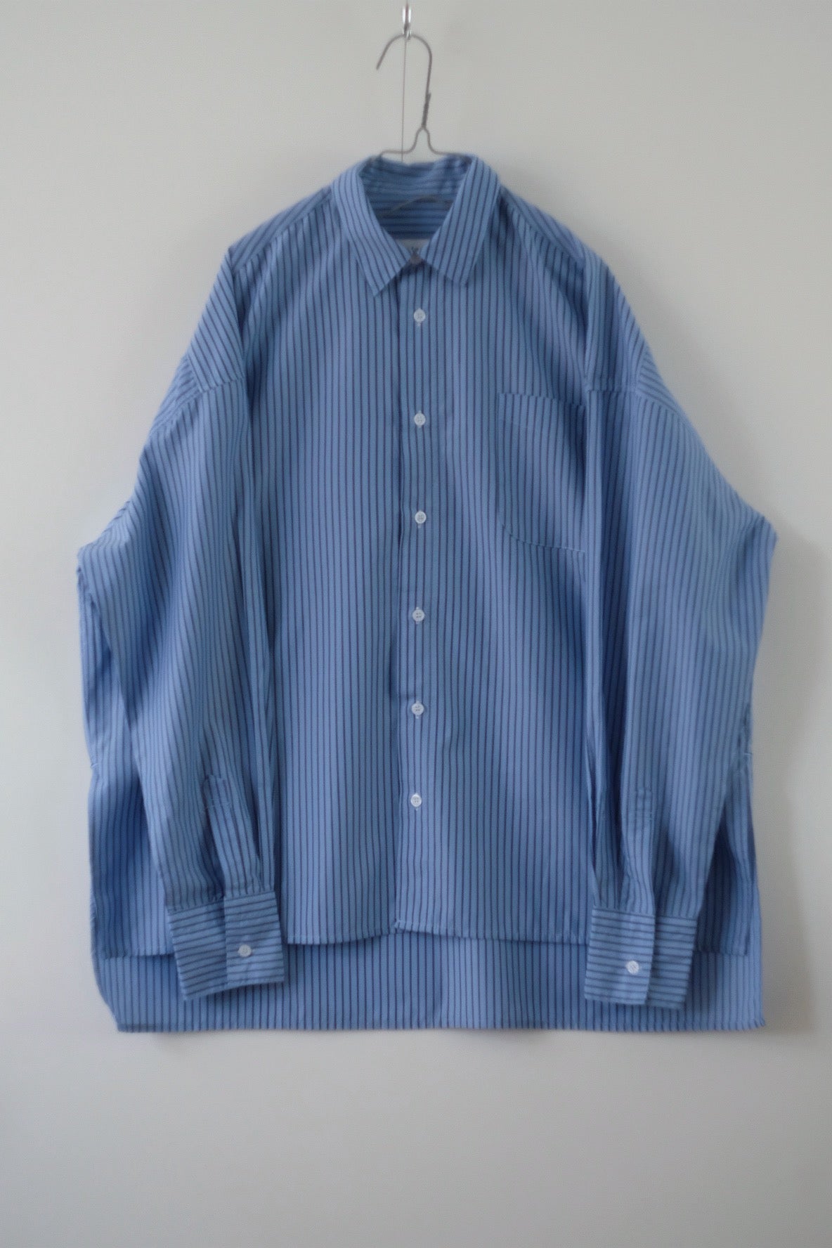 Regularcollar stripe shirt