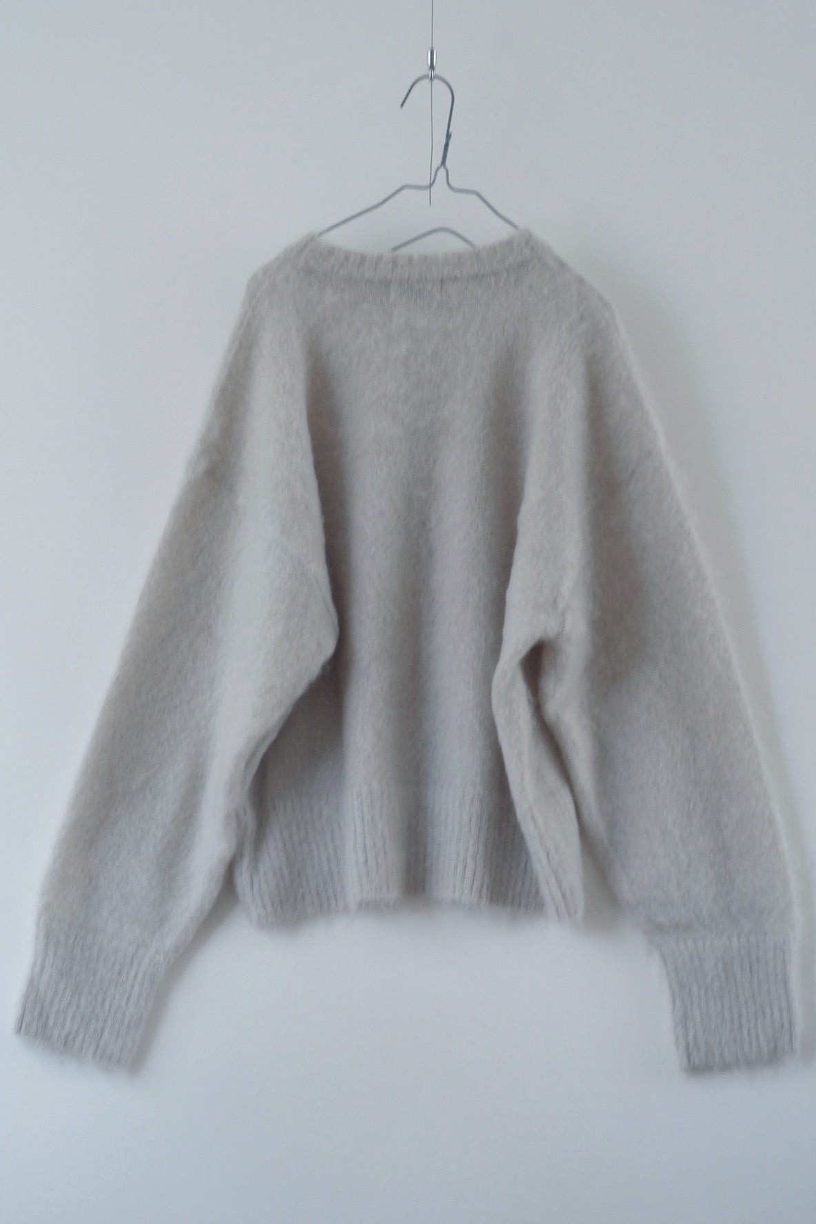 Shaggy mohair pullover knit