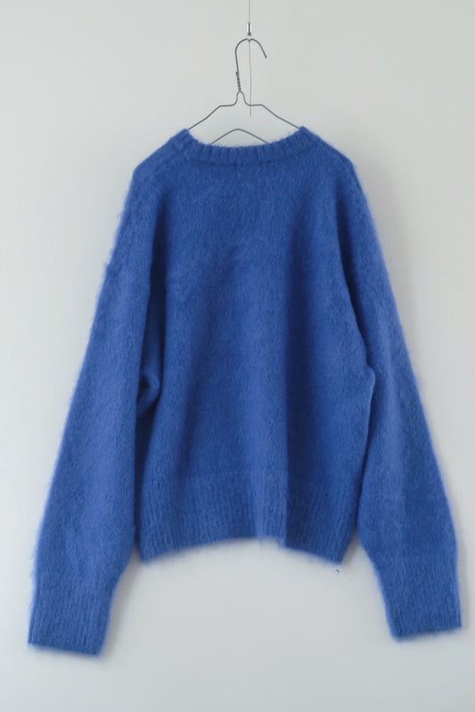 Shaggy mohair pullover knit